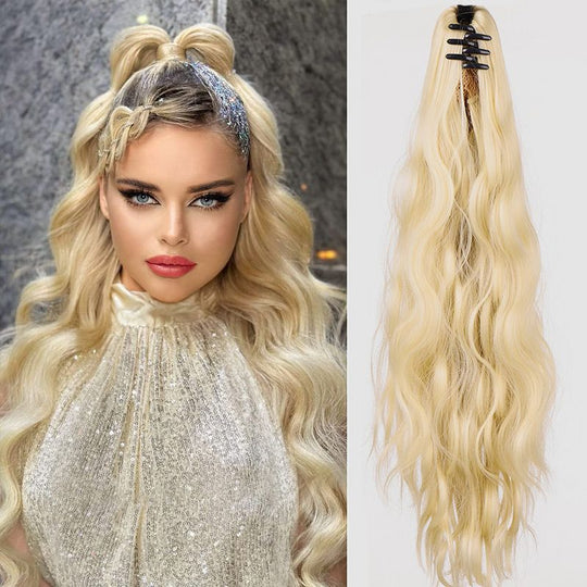 💜 LAST DAY PROMOTION 💜Curly Wig High Ponytail with claw clip
