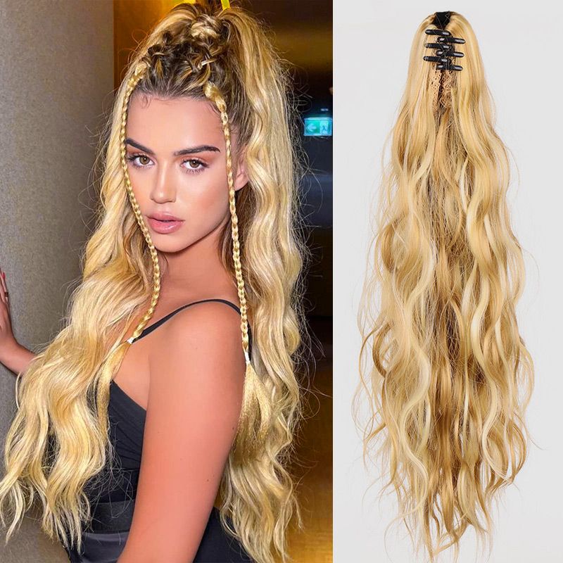 💜 LAST DAY PROMOTION 💜Curly Wig High Ponytail with claw clip