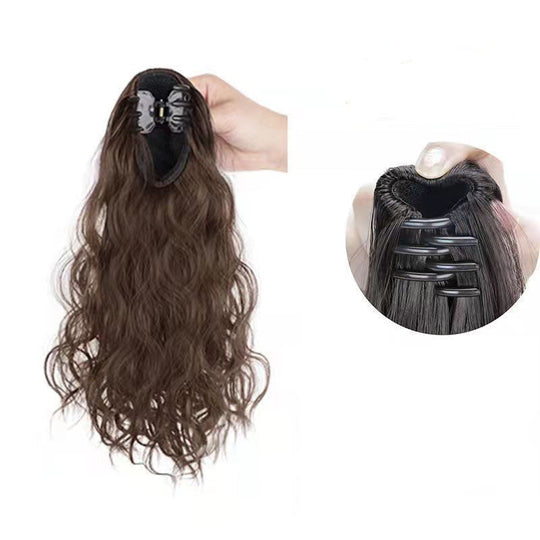 💜 LAST DAY PROMOTION 💜Curly Wig High Ponytail with claw clip