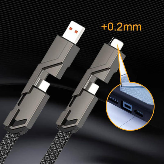 Hot Sale 50% OFF 4-in-1 Fast Charging & Data Sync Charger Cord