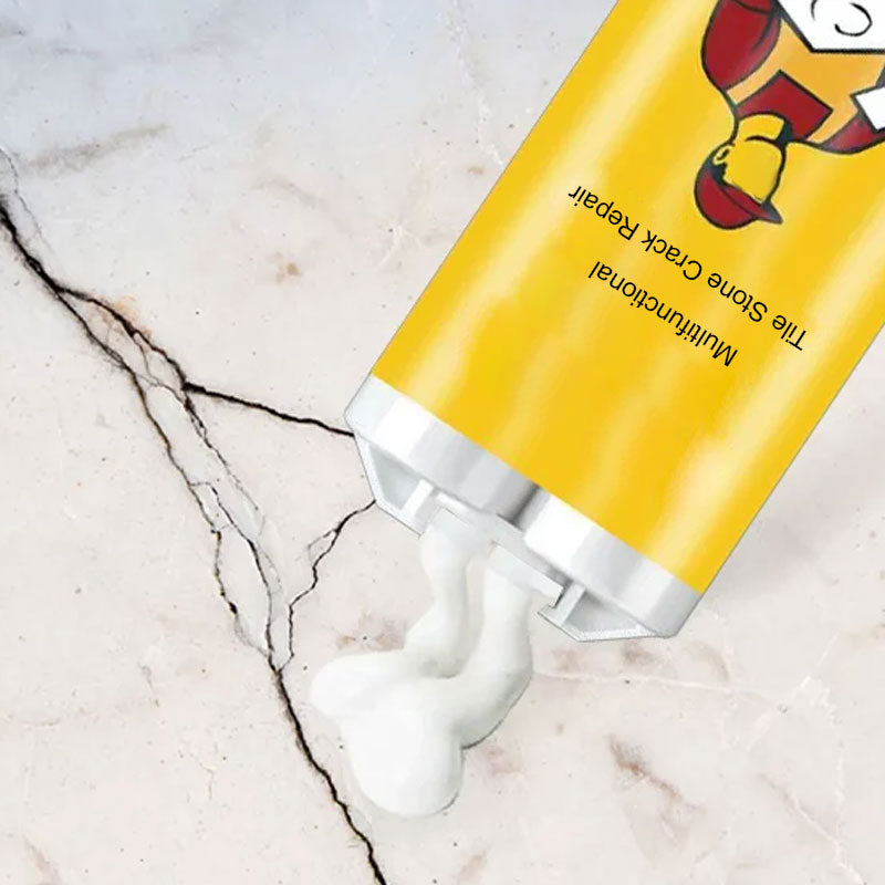 🔥Final 1-hour special!⏰Multifunctional Tile Stone Crack Repair Kit（Bonus Items: Pusher + Scraper + Round Sandpaper + Pigment*8）