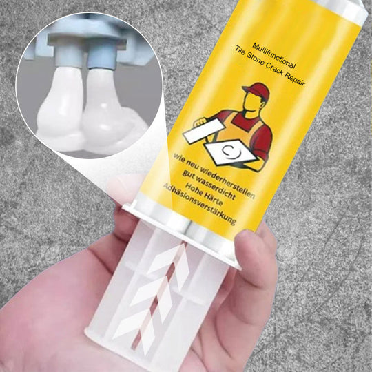 🧱 OSTA 2, SAA 1 ILMAISEKSI! ✨ Laatta &  Kivihalkeamien korjaussarja - Ammattitason täyteaine rakojen tiivistämiseen, vedenpitävä &  Väriä vastaava koostumus 🛠️💧