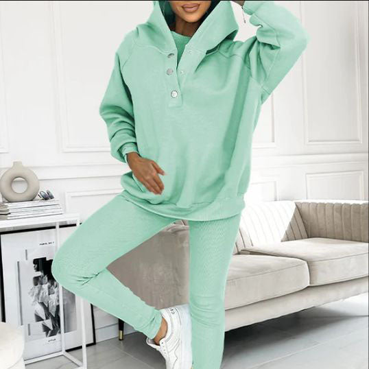 👚 60% KORTING + BEPERKTE VOORRAAD! 💜 Sweatshirtpak met capuchon - Ultrazachte stof met een relaxte pasvorm voor thuis of als sportkleding, sneldrogend. &  Comfortabel 🏃‍♀️📦