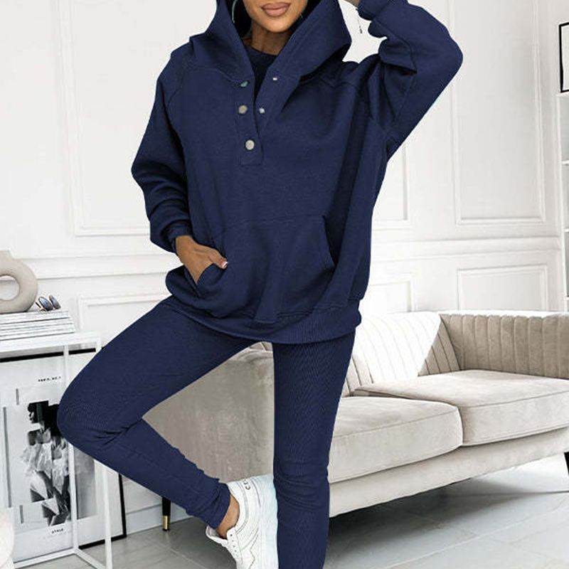 👚 60% KORTING + BEPERKTE VOORRAAD! 💜 Sweatshirtpak met capuchon - Ultrazachte stof met een relaxte pasvorm voor thuis of als sportkleding, sneldrogend. &  Comfortabel 🏃‍♀️📦