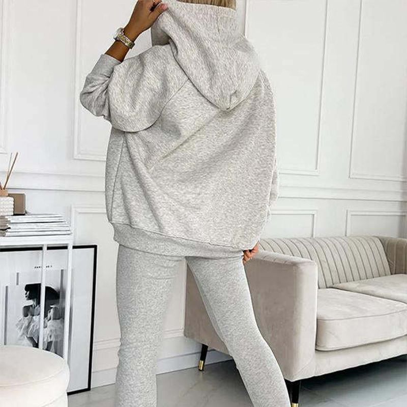 👚 60% KORTING + BEPERKTE VOORRAAD! 💜 Sweatshirtpak met capuchon - Ultrazachte stof met een relaxte pasvorm voor thuis of als sportkleding, sneldrogend. &  Comfortabel 🏃‍♀️📦