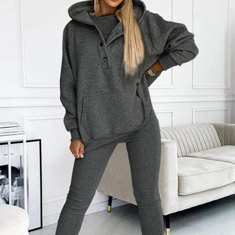 👚 60% KORTING + BEPERKTE VOORRAAD! 💜 Sweatshirtpak met capuchon - Ultrazachte stof met een relaxte pasvorm voor thuis of als sportkleding, sneldrogend. &  Comfortabel 🏃‍♀️📦