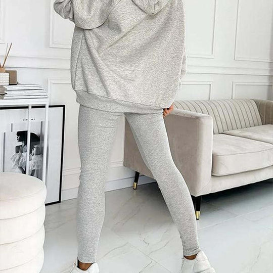 👚 60% KORTING + BEPERKTE VOORRAAD! 💜 Sweatshirtpak met capuchon - Ultrazachte stof met een relaxte pasvorm voor thuis of als sportkleding, sneldrogend. &  Comfortabel 🏃‍♀️📦