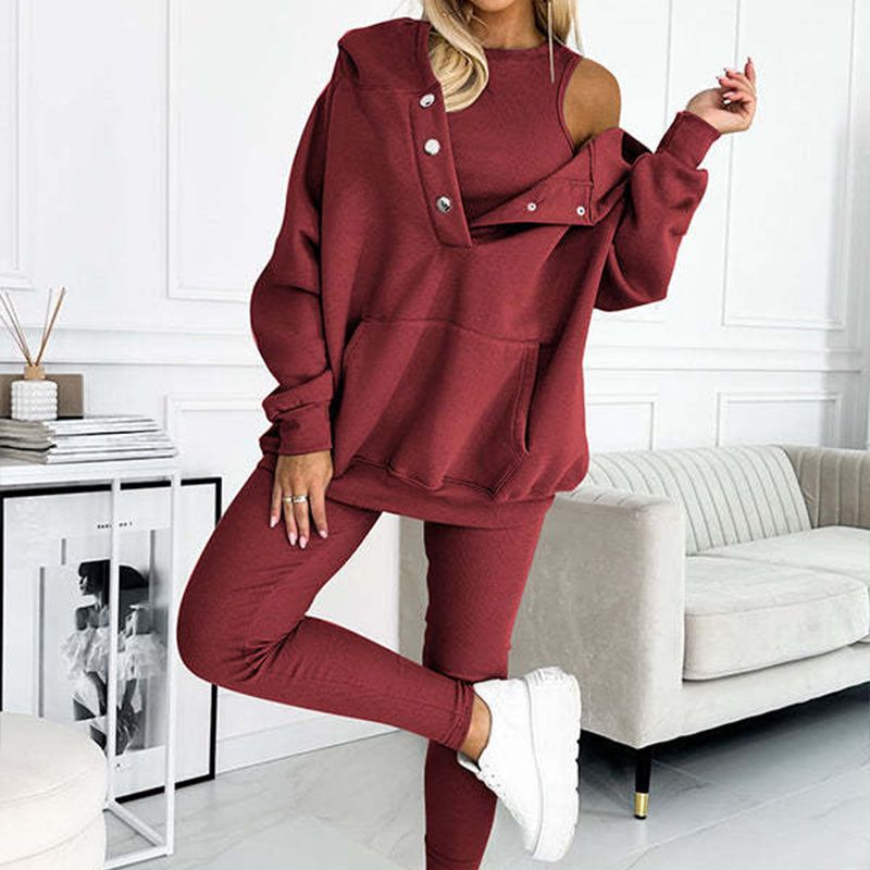 👚 60% KORTING + BEPERKTE VOORRAAD! 💜 Sweatshirtpak met capuchon - Ultrazachte stof met een relaxte pasvorm voor thuis of als sportkleding, sneldrogend. &  Comfortabel 🏃‍♀️📦