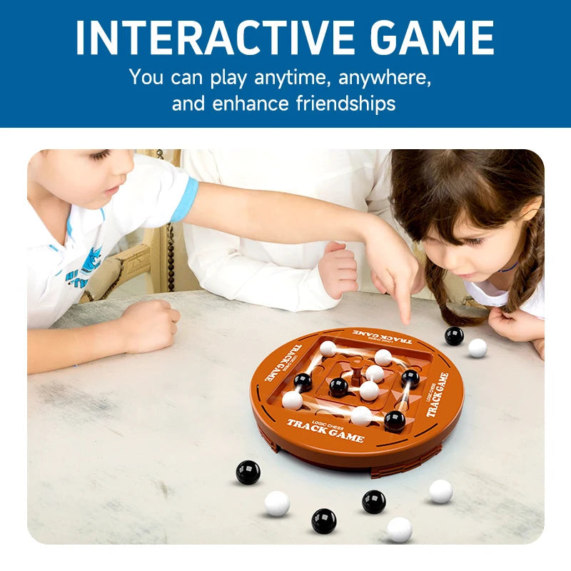 🔥HOT SALE 50%OFF♟️🌀Logic Chess Track Game Set, perfect for 2-4 players, offering fun-filled family game night entertainment✨💫
