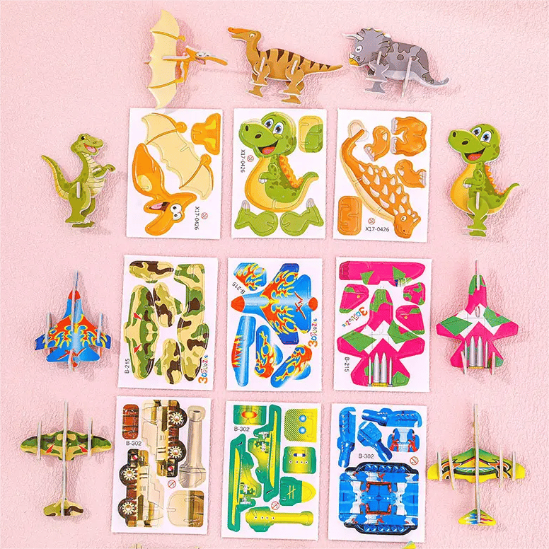 🧩 VÁNOČNÍ NABÍDKA 50% SLEVA! ✨ Erzieherisches 3D-Cartoon-Puzzle - 57-teilig mit leuchtenden Farben für kreatives Lernen bei Kindern 🎨👧