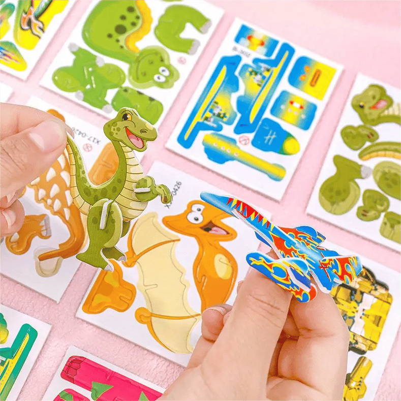 🧩 VÁNOČNÍ NABÍDKA 50% SLEVA! ✨ Erzieherisches 3D-Cartoon-Puzzle - 57-teilig mit leuchtenden Farben für kreatives Lernen bei Kindern 🎨👧