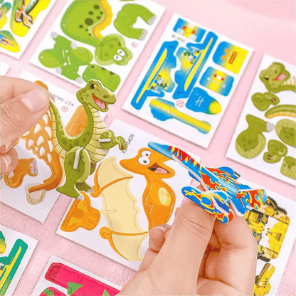 🧩 VÁNOČNÍ NABÍDKA 50% SLEVA! ✨ Erzieherisches 3D-Cartoon-Puzzle - 57-teilig mit leuchtenden Farben für kreatives Lernen bei Kindern 🎨👧