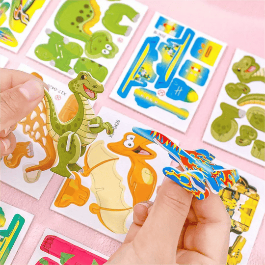 🧩 VÁNOČNÍ NABÍDKA 50% SLEVA! ✨ Erzieherisches 3D-Cartoon-Puzzle - 57-teilig mit leuchtenden Farben für kreatives Lernen bei Kindern 🎨👧