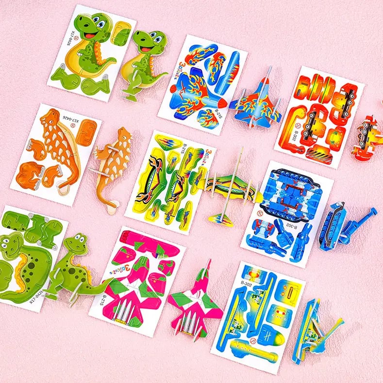 🧩 VÁNOČNÍ NABÍDKA 50% SLEVA! ✨ Erzieherisches 3D-Cartoon-Puzzle - 57-teilig mit leuchtenden Farben für kreatives Lernen bei Kindern 🎨👧