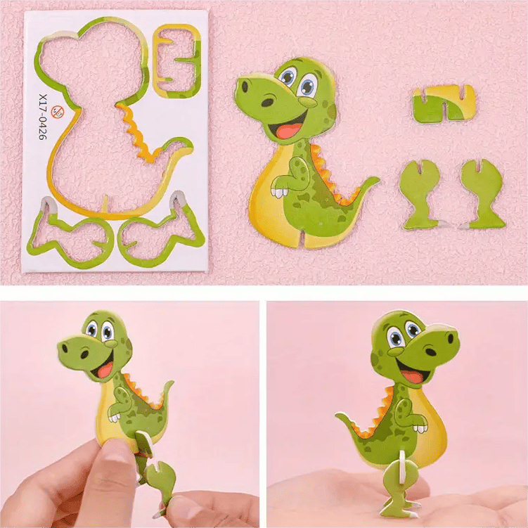 🧩 VÁNOČNÍ NABÍDKA 50% SLEVA! ✨ Erzieherisches 3D-Cartoon-Puzzle - 57-teilig mit leuchtenden Farben für kreatives Lernen bei Kindern 🎨👧