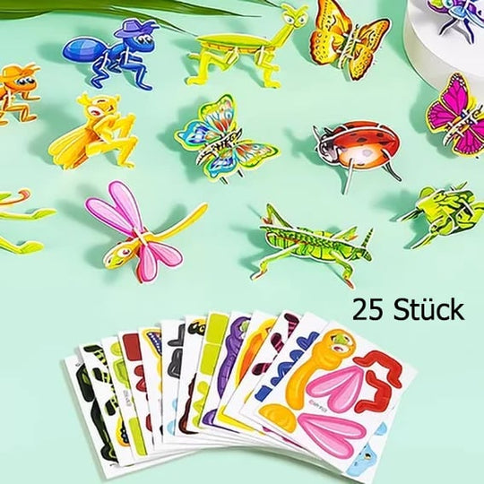 🧩 VÁNOČNÍ NABÍDKA 50% SLEVA! ✨ Erzieherisches 3D-Cartoon-Puzzle - 57-teilig mit leuchtenden Farben für kreatives Lernen bei Kindern 🎨👧