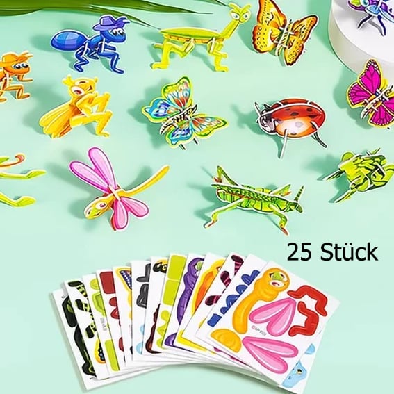 🧩 VÁNOČNÍ NABÍDKA 50% SLEVA! ✨ Erzieherisches 3D-Cartoon-Puzzle - 57-teilig mit leuchtenden Farben für kreatives Lernen bei Kindern 🎨👧