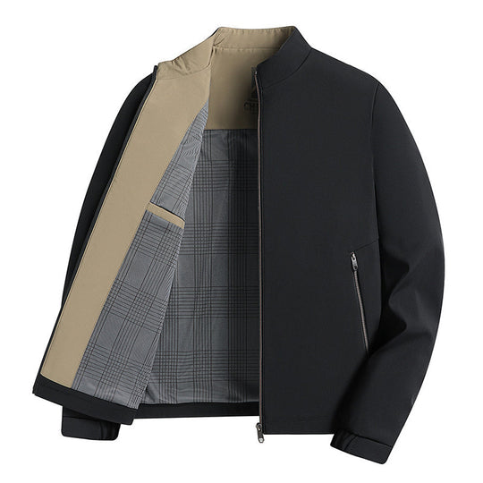 🧥 60% SLEVA NA ŽHAVÝ VÝPRODEJ! ✨ Pánská bunda se stojáčkem a zipem - moderní ležérní design s lehkostí a teplem pro každodenní styl ⚡🛒