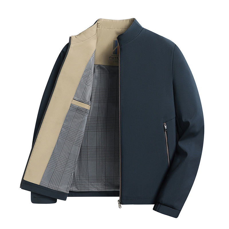 🧥 60% SLEVA NA ŽHAVÝ VÝPRODEJ! ✨ Pánská bunda se stojáčkem a zipem - moderní ležérní design s lehkostí a teplem pro každodenní styl ⚡🛒