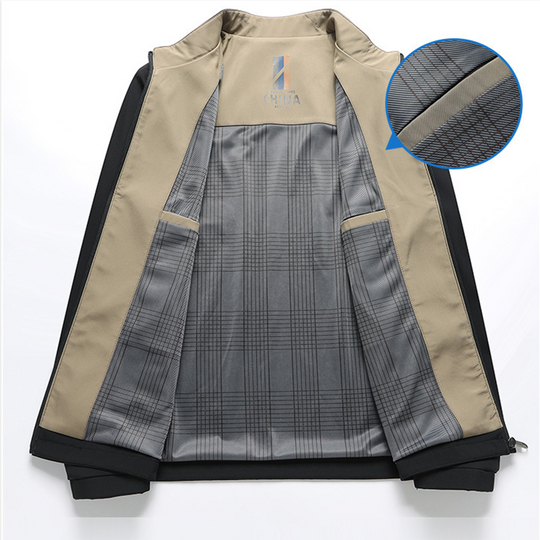 🧥 60% SLEVA NA ŽHAVÝ VÝPRODEJ! ✨ Pánská bunda se stojáčkem a zipem - moderní ležérní design s lehkostí a teplem pro každodenní styl ⚡🛒