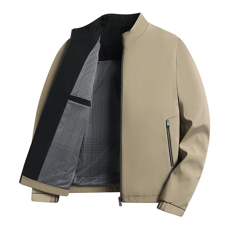 🧥 60% SLEVA NA ŽHAVÝ VÝPRODEJ! ✨ Pánská bunda se stojáčkem a zipem - moderní ležérní design s lehkostí a teplem pro každodenní styl ⚡🛒