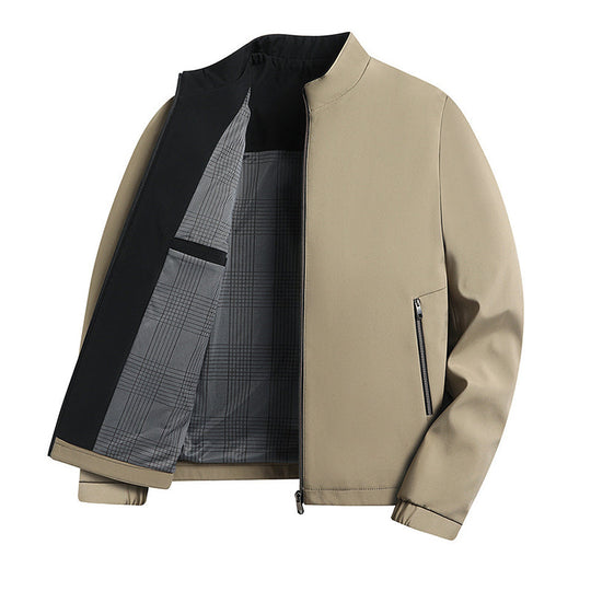 🧥 60% SLEVA NA ŽHAVÝ VÝPRODEJ! ✨ Pánská bunda se stojáčkem a zipem - moderní ležérní design s lehkostí a teplem pro každodenní styl ⚡🛒