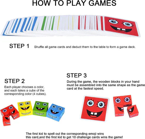 💖Offre spéciale : 50 % de réduction🎁Puzzle 5D éducatif : Jeu familial à visages changeants🧩