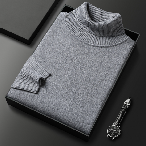 HOT SALE-49% OFF ✨Men's Solid Color Premium Turtleneck Sweater