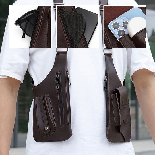 ⏳Limited-time 50% off⏰Double Shoulder Strap Multi-Pocket Outdoor Anti-Theft Tactical Bag💼
