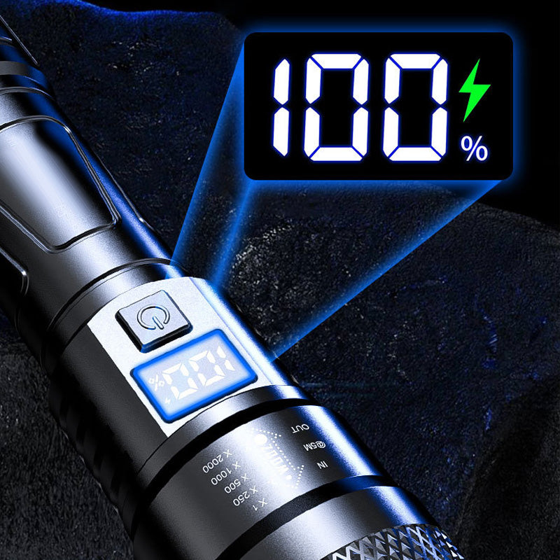 🔦 Φακός LED με ισχυρό φως | Μεγάλη προσφορά περιορισμένης διάρκειας - 50% έκπτωση | Δέσμη με δυνατότητα ζουμ &  Ρυθμιζόμενο μήκος | Επαναφορτιζόμενο για εξωτερικούς χώρους &  Χρήση έκτακτης ανάγκης 🚀✨