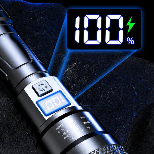 🔦 Φακός LED με ισχυρό φως | Μεγάλη προσφορά περιορισμένης διάρκειας - 50% έκπτωση | Δέσμη με δυνατότητα ζουμ &  Ρυθμιζόμενο μήκος | Επαναφορτιζόμενο για εξωτερικούς χώρους &  Χρήση έκτακτης ανάγκης 🚀✨