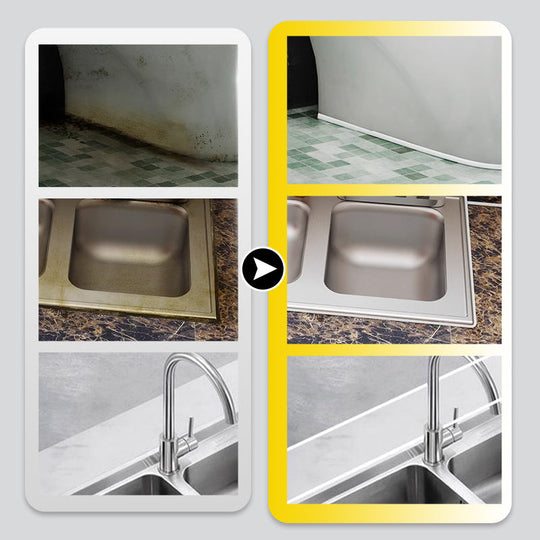 🧰 Wasserdichte weiße Dichtungsmasse mit Spachtel🔥All-in-One-Dichtstoff für Bad und Küche &  Fliesenfugen