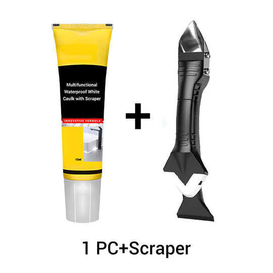 🧰 Wasserdichte weiße Dichtungsmasse mit Spachtel🔥All-in-One-Dichtstoff für Bad und Küche &  Fliesenfugen