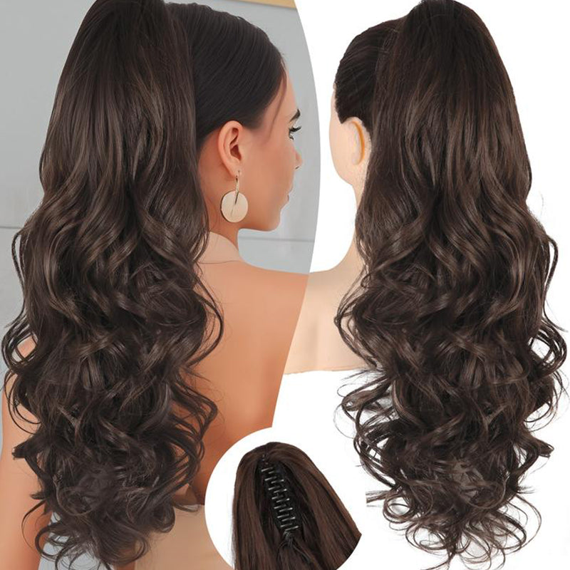 💜Limited time promotion 50%OFF💜Clip-on Wavy Ponytail Extension