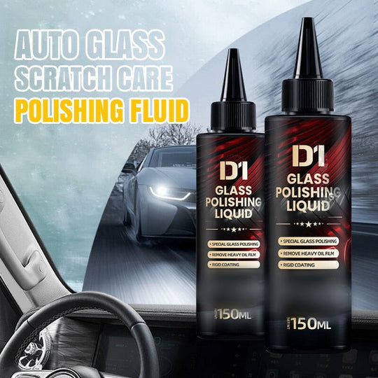 ✨Limited Time Special Price !!✨Auto Glass Scratch Care Polishing Fluid With Polishing Sponge