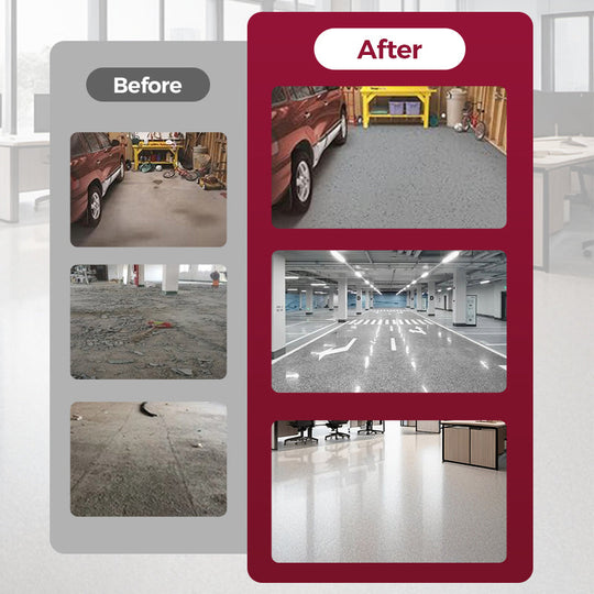 High-Gloss Epoxy Marble-Effect Floor Coating – Scratch-Resistant, Water-Based, DIY