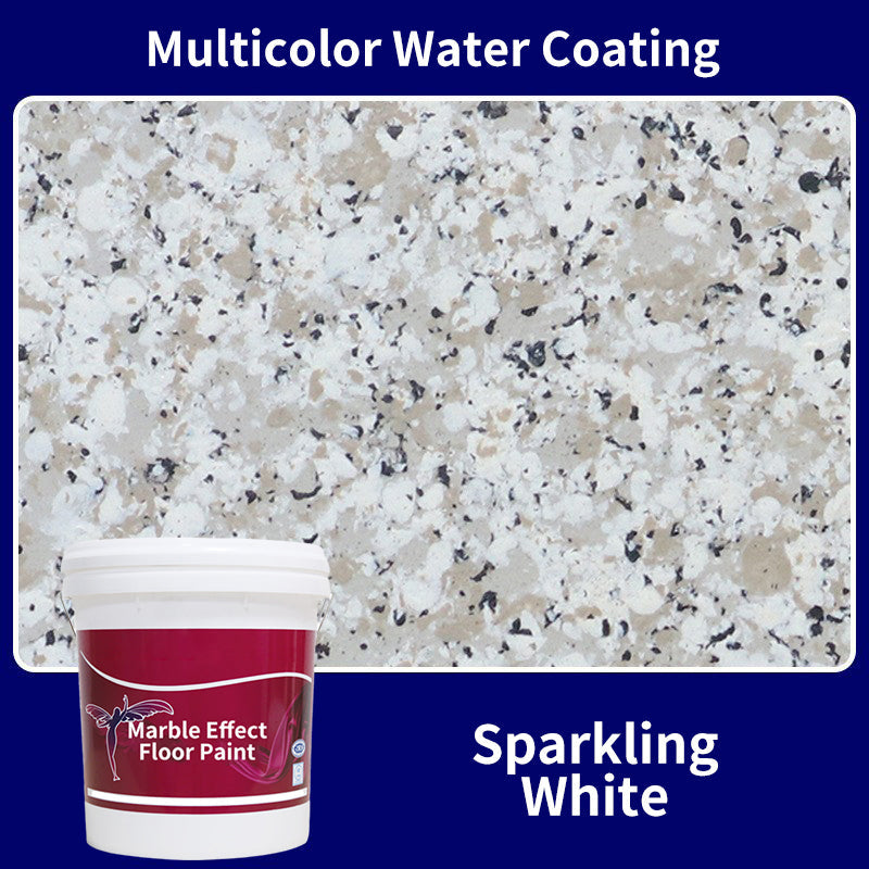 High-Gloss Epoxy Marble-Effect Floor Coating – Scratch-Resistant, Water-Based, DIY