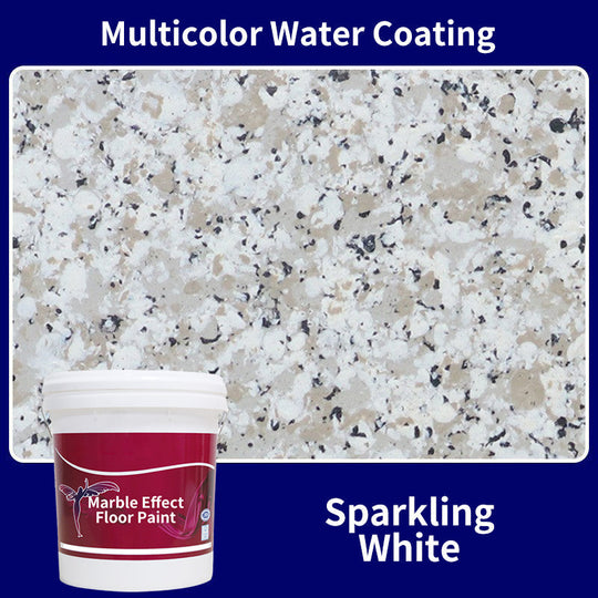 High-Gloss Epoxy Marble-Effect Floor Coating – Scratch-Resistant, Water-Based, DIY