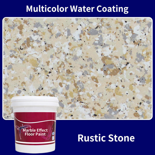 High-Gloss Epoxy Marble-Effect Floor Coating – Scratch-Resistant, Water-Based, DIY