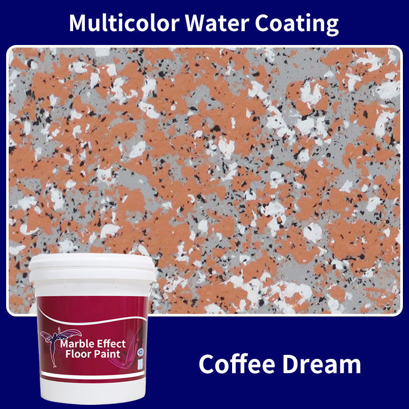 High-Gloss Epoxy Marble-Effect Floor Coating – Scratch-Resistant, Water-Based, DIY