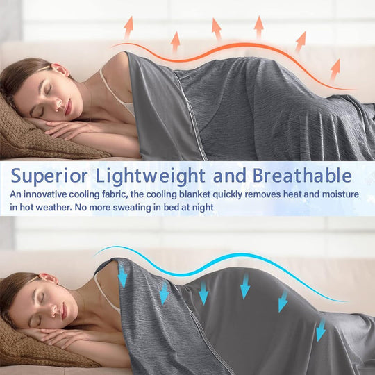 ✨Summer Limited Promotion UP TO 50% OFF!!🍃Cooling Blanket for Hot Sleepers - Summer Must Have🎁
