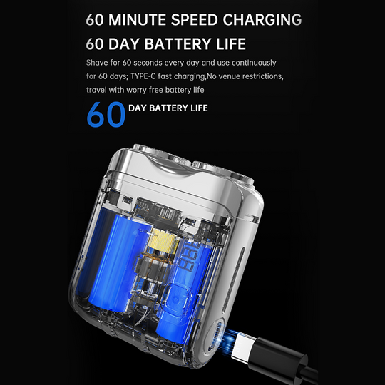 🧳Portable Mini Men's Electric Shaver – Compact & Rechargeable
