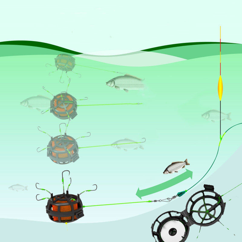 🔥2025 Hot Sale🔥360° Floating Bait Cage Fishing Hook(50% OFF)