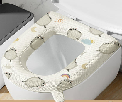 🚽 50% OFF NOW! ✨ Upgraded EVA Waterproof Toilet Seat - Soft & Hygienic, Easy to Install and Clean, Fits Most Standard Toilets 🧼🛠️