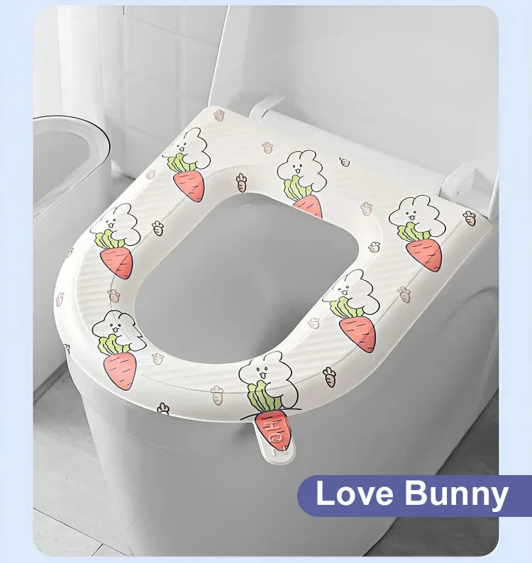 🚽 NYNÍ SLEVA 50 %! ✨ Vylepšené vodotěsné toaletní sedátko z EVA - měkké &  Hygienické, snadná instalace a čištění, vhodné pro většinu standardních toalet 🧼🛠️