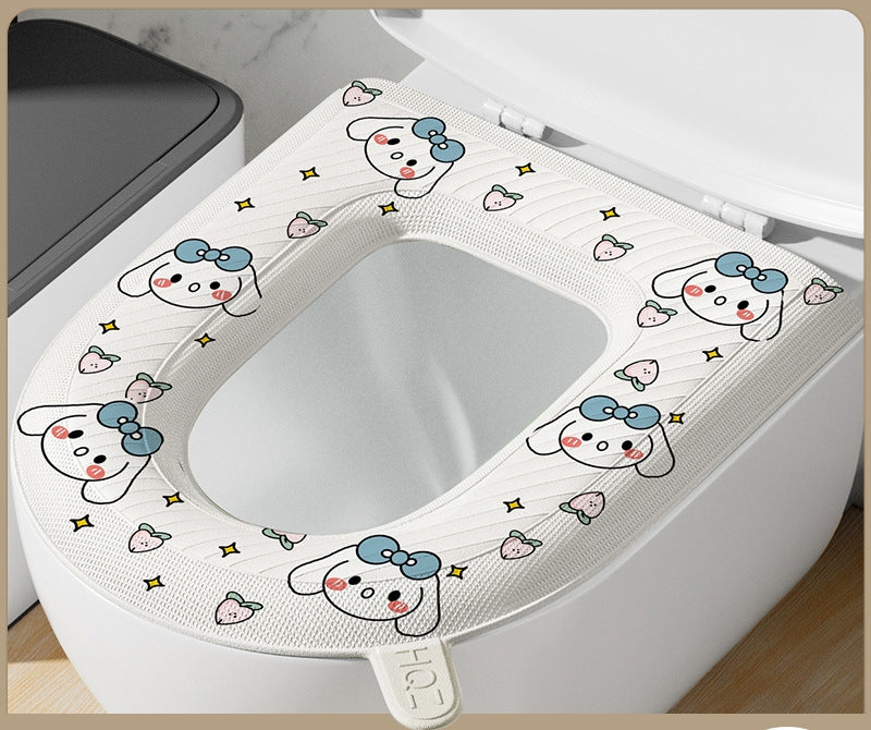 🚽 50% OFF NOW! ✨ Upgraded EVA Waterproof Toilet Seat - Soft & Hygienic, Easy to Install and Clean, Fits Most Standard Toilets 🧼🛠️