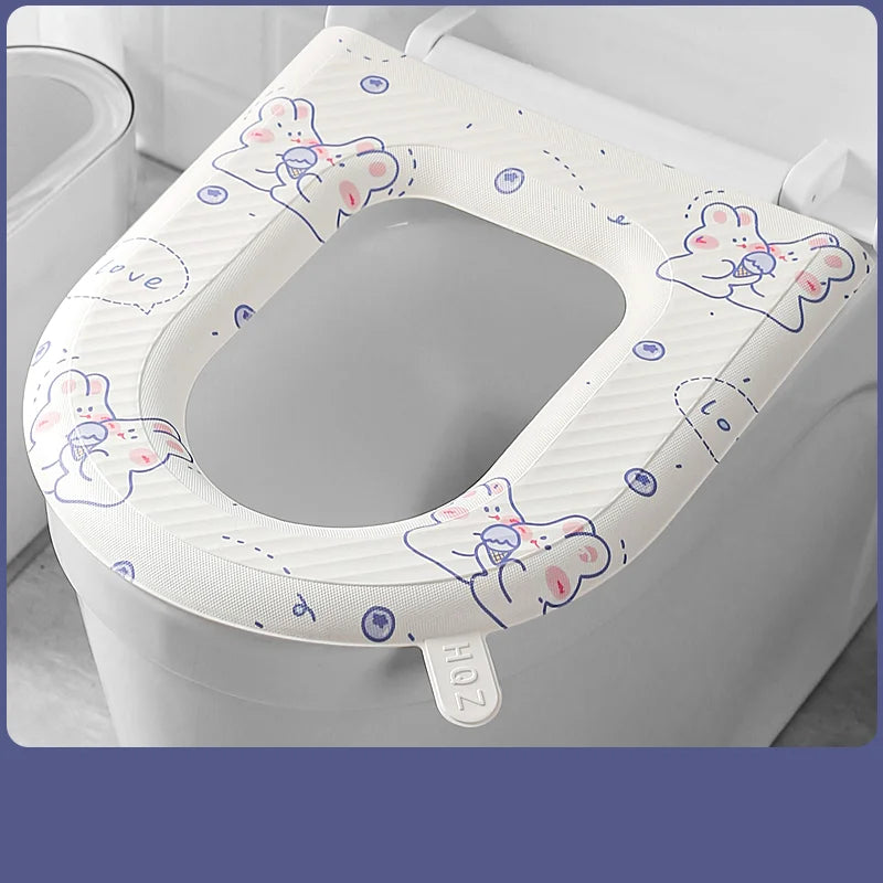 🚽 50% OFF NOW! ✨ Upgraded EVA Waterproof Toilet Seat - Soft & Hygienic, Easy to Install and Clean, Fits Most Standard Toilets 🧼🛠️
