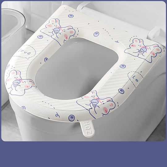 🚽 NYNÍ SLEVA 50 %! ✨ Vylepšené vodotěsné toaletní sedátko z EVA - měkké &  Hygienické, snadná instalace a čištění, vhodné pro většinu standardních toalet 🧼🛠️