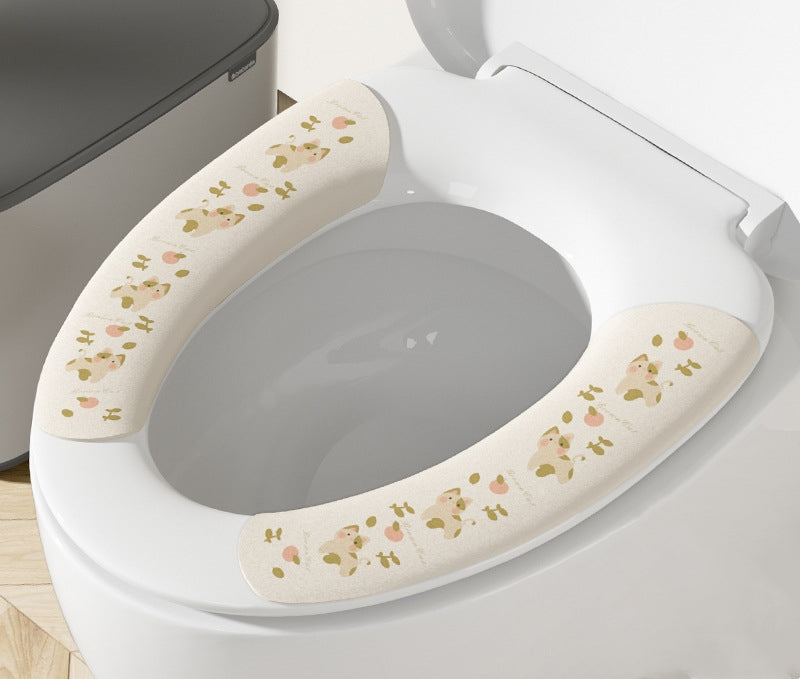🚽 50% OFF NOW! ✨ Upgraded EVA Waterproof Toilet Seat - Soft & Hygienic, Easy to Install and Clean, Fits Most Standard Toilets 🧼🛠️