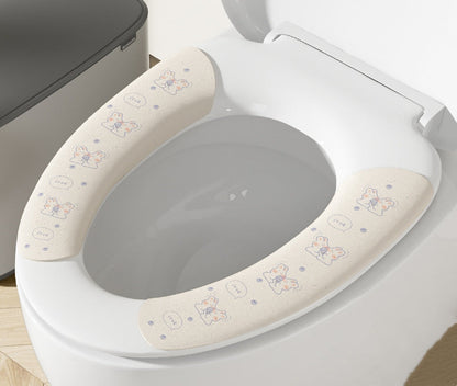 🚽 50% OFF NOW! ✨ Upgraded EVA Waterproof Toilet Seat - Soft & Hygienic, Easy to Install and Clean, Fits Most Standard Toilets 🧼🛠️